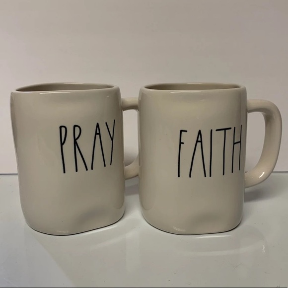 Rae Dunn Other - Rae Dunn “pray” and “faith” mug set.